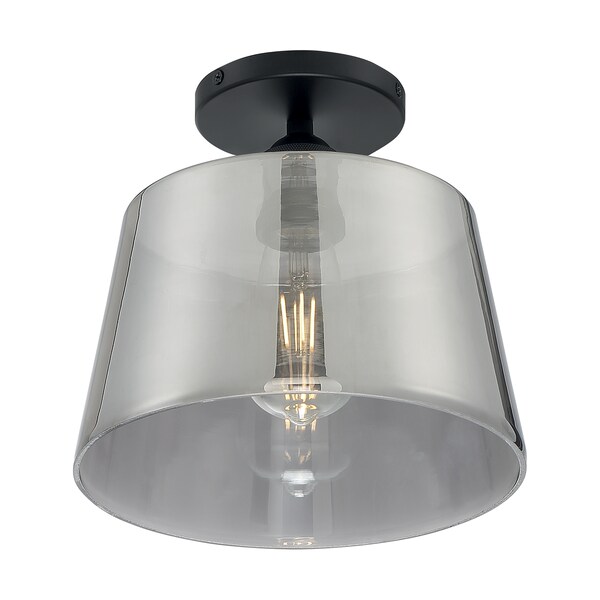 Fixture, Semi Flush, 1-Lght, Incandescent, 100W, 120V, A19, Medium Bse, Bulb Watts: 100